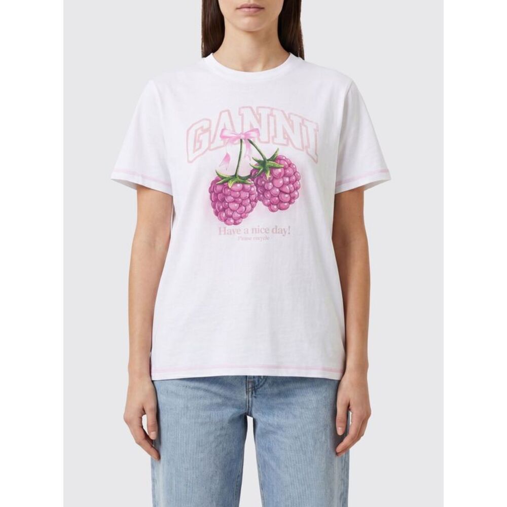Ganni T-Shirt Woman White
